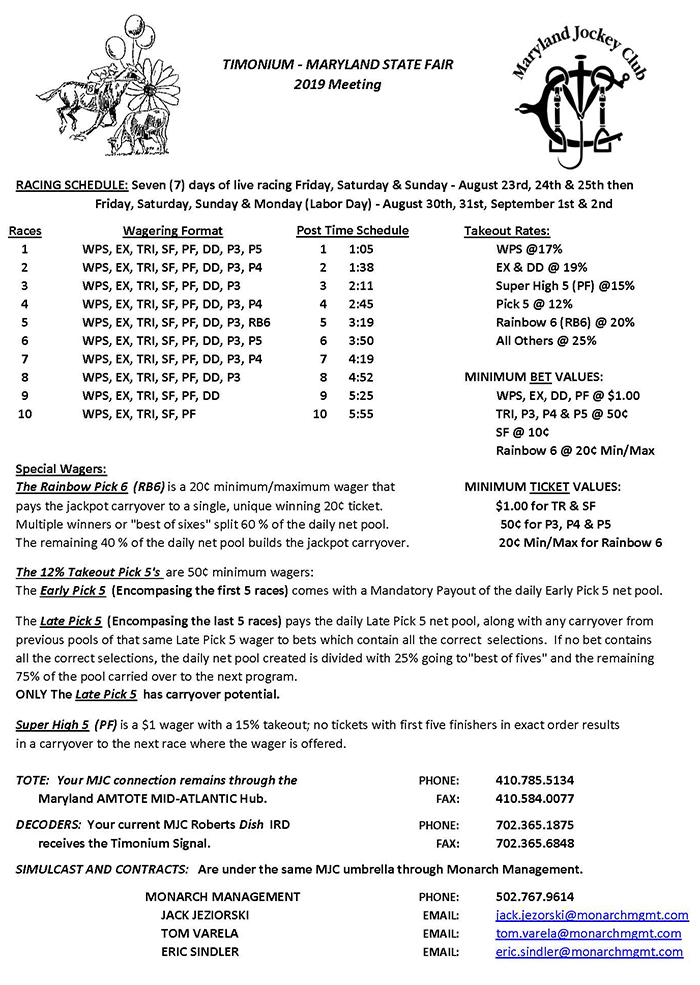 Timonium Fair Info